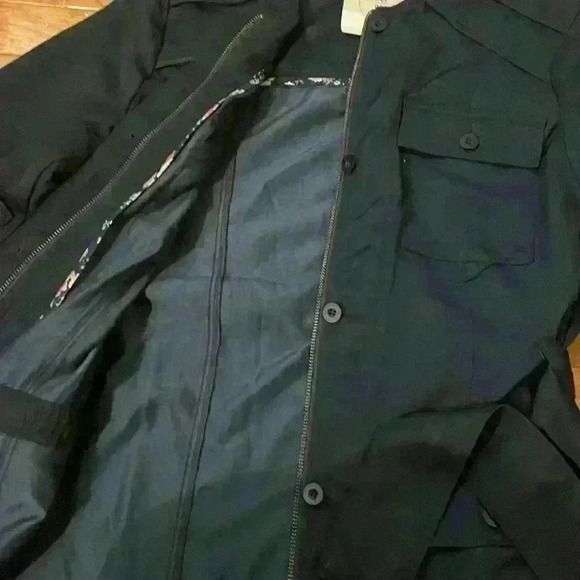 Navy blue Hei Hei jacket with belt size small - Picture 4 of 6